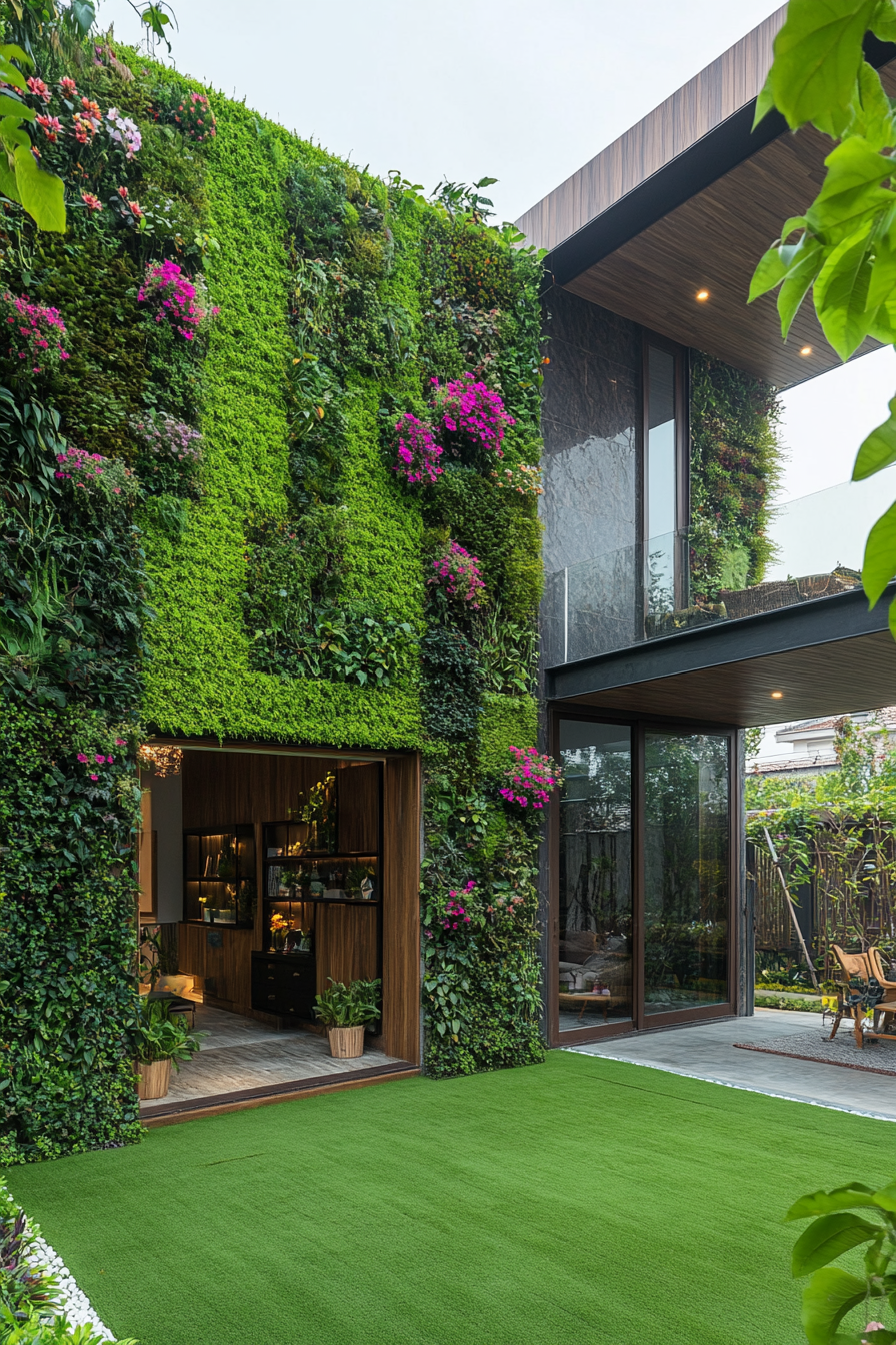 #1. Elevate Your Space with a Stunning Vertical Garden Wall