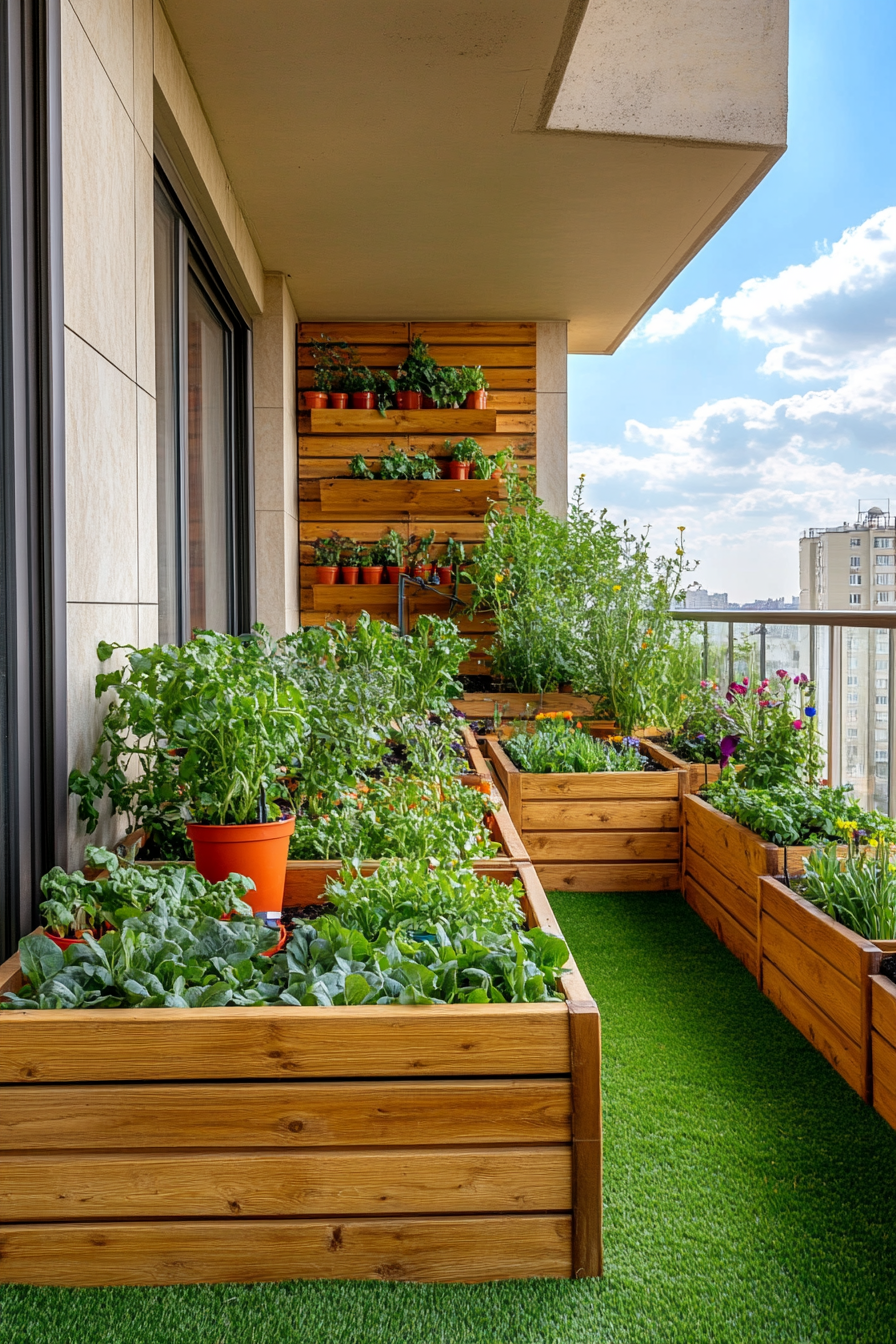 #11. Balcony with a Miniature Garden