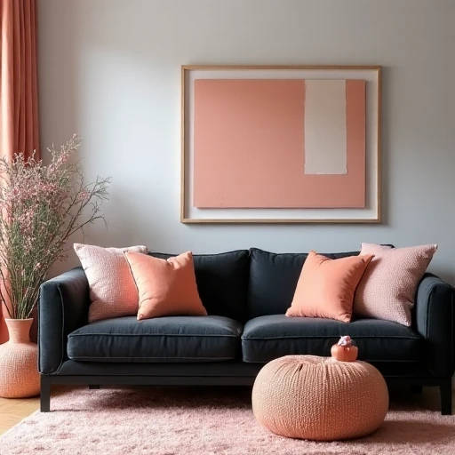 13. Peach and Charcoal