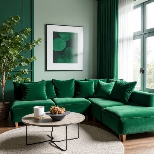 14. Dark Emerald and Crisp White