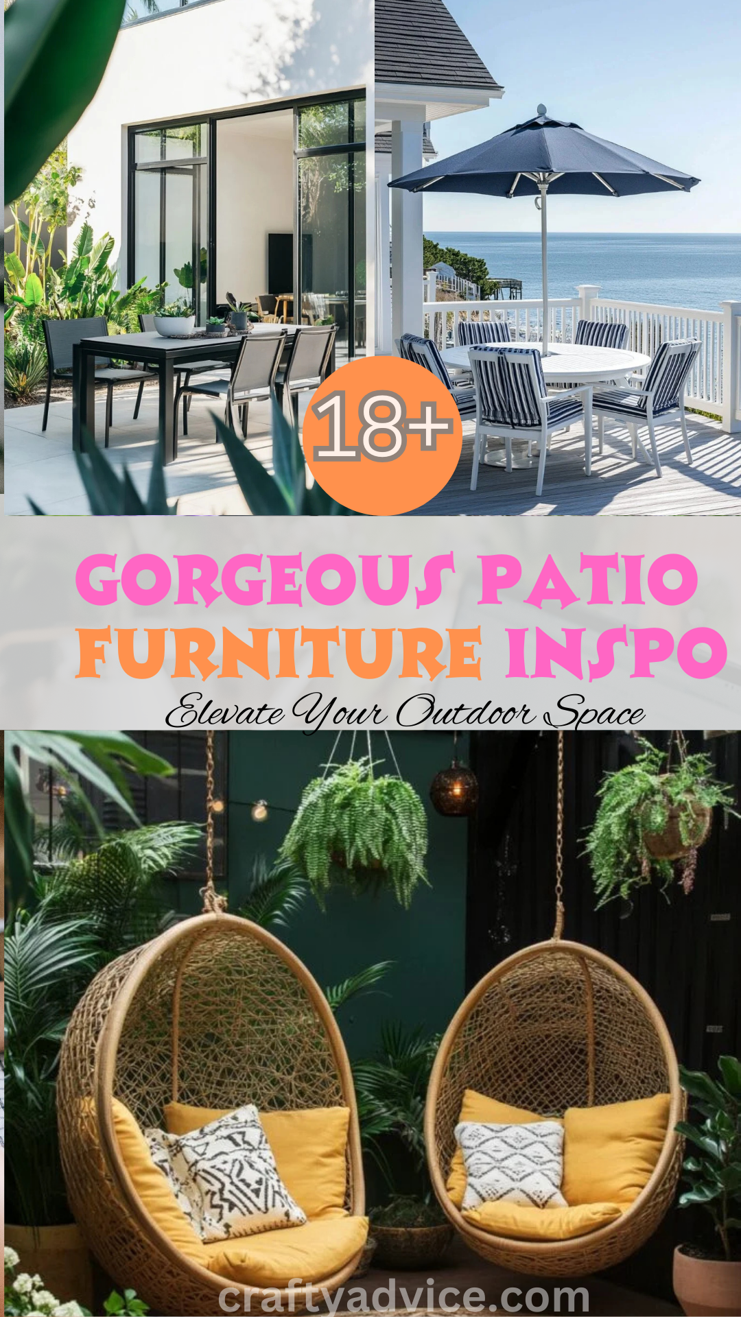 18 Gorgeous Patio Furniture Inspo to Elevate Your Outdoor Space