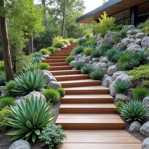 2. Succulent-Tiered Landscaping