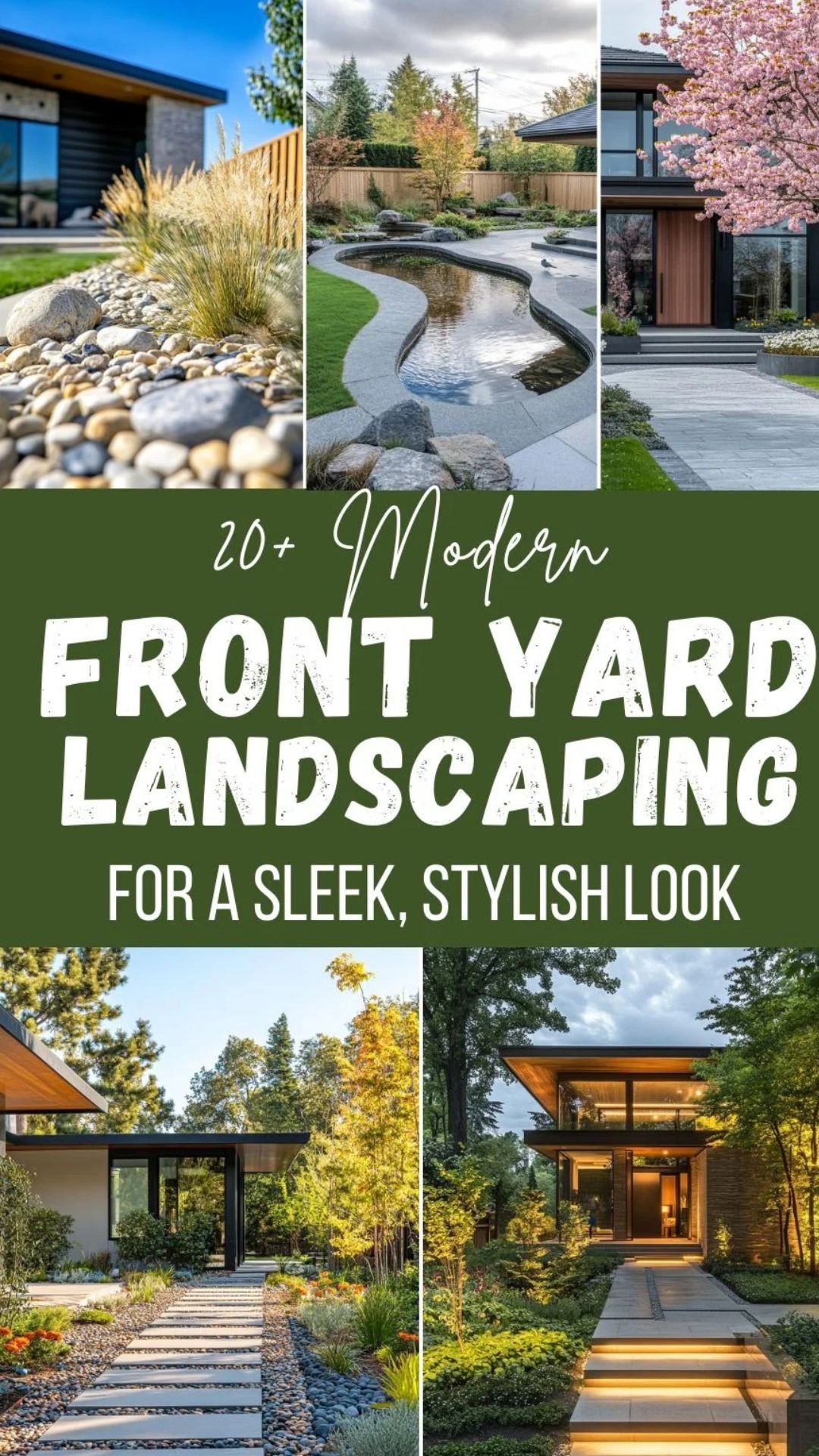 20 Modern Front Yard Landscaping Ideas For a Sleek, Stylish Look
