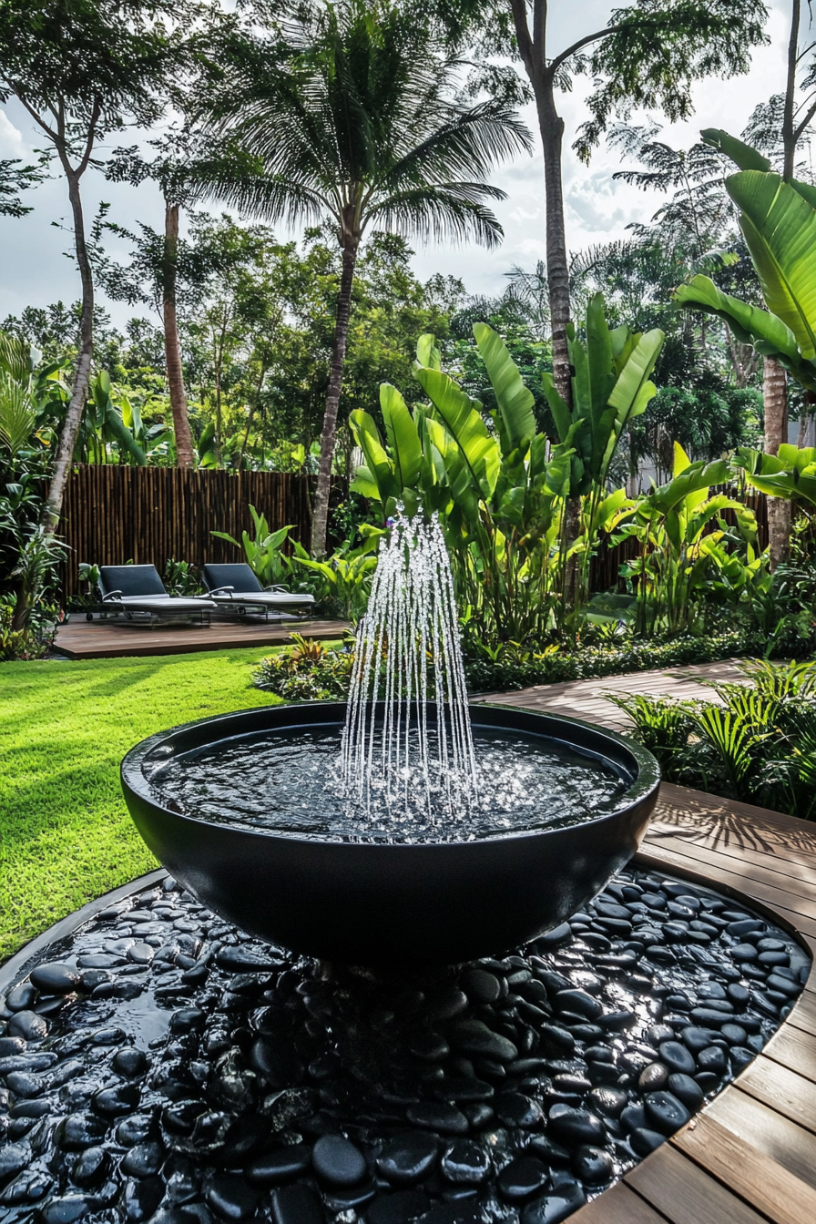 #5. Enhance Serenity with a Modern Water Fountain