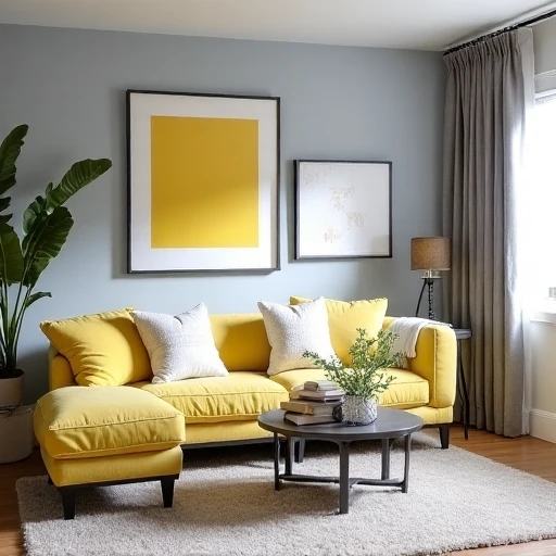 Pale Yellow and Slate Gray