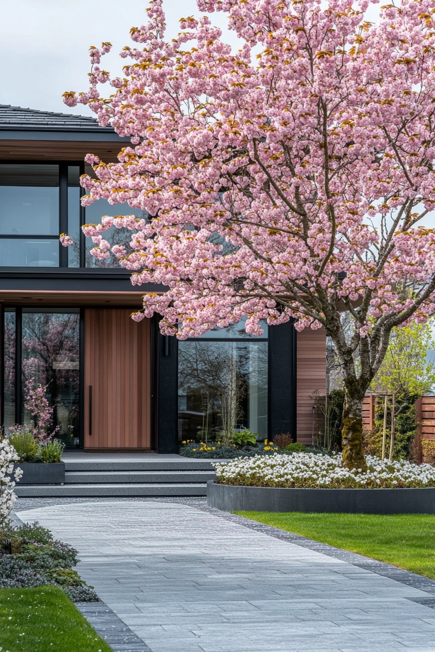 Blossoming Cherry Trees