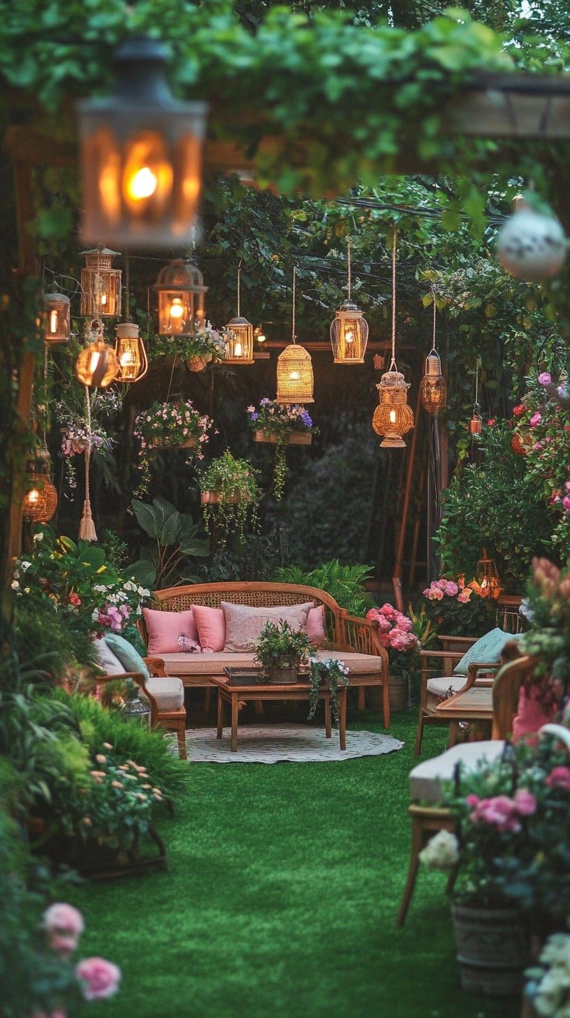 4. Bohemian Outdoor Lounge