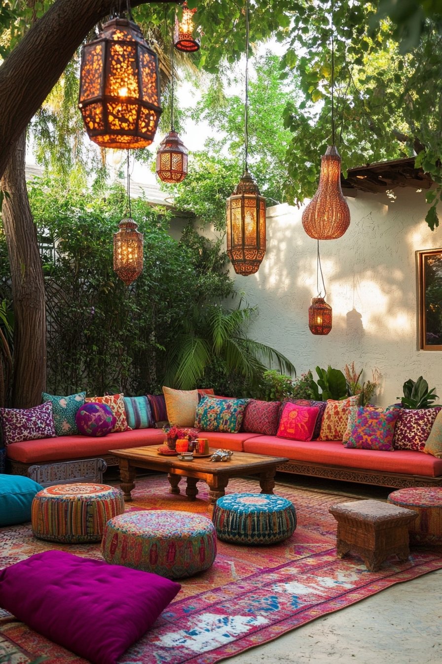 13. Moroccan-Inspired Alfresco Dining