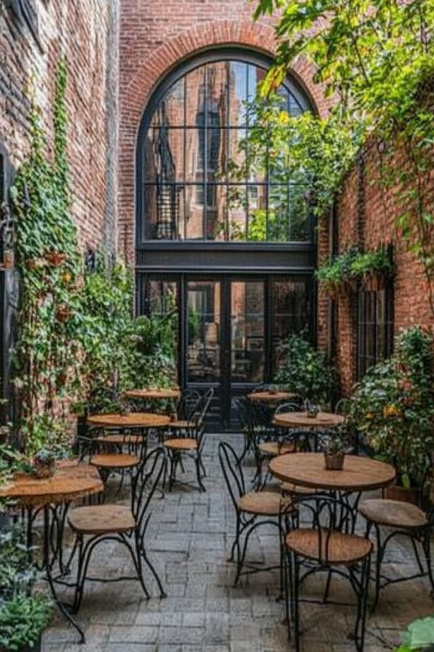 24. Urban Courtyard Dining Escape