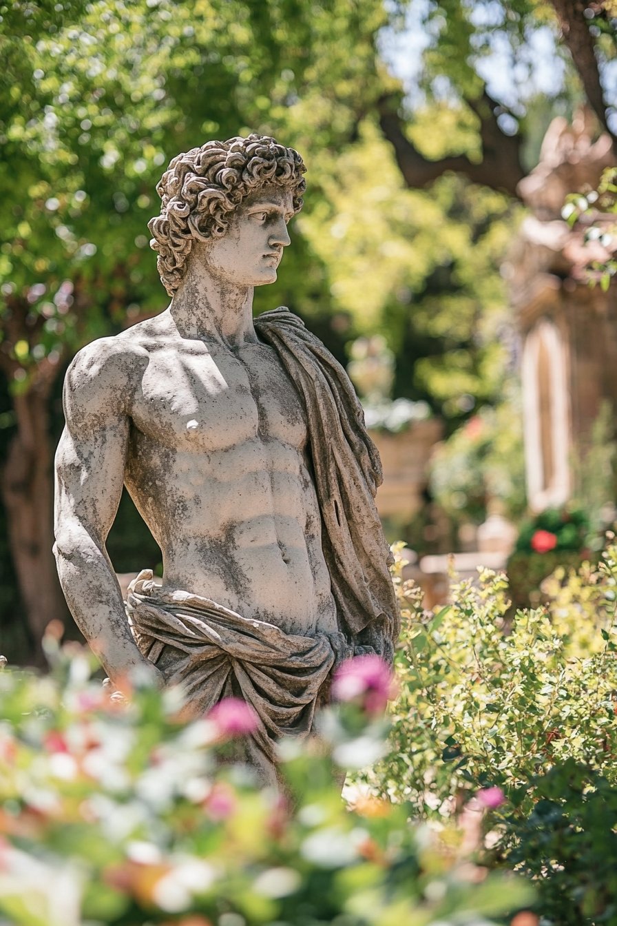 11. Classical Elegance in a Timeless Garden Statue