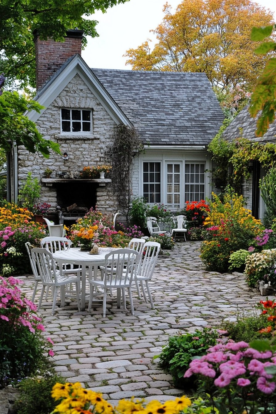 4. Turn a Rustic Courtyard Into a Garden Paradise