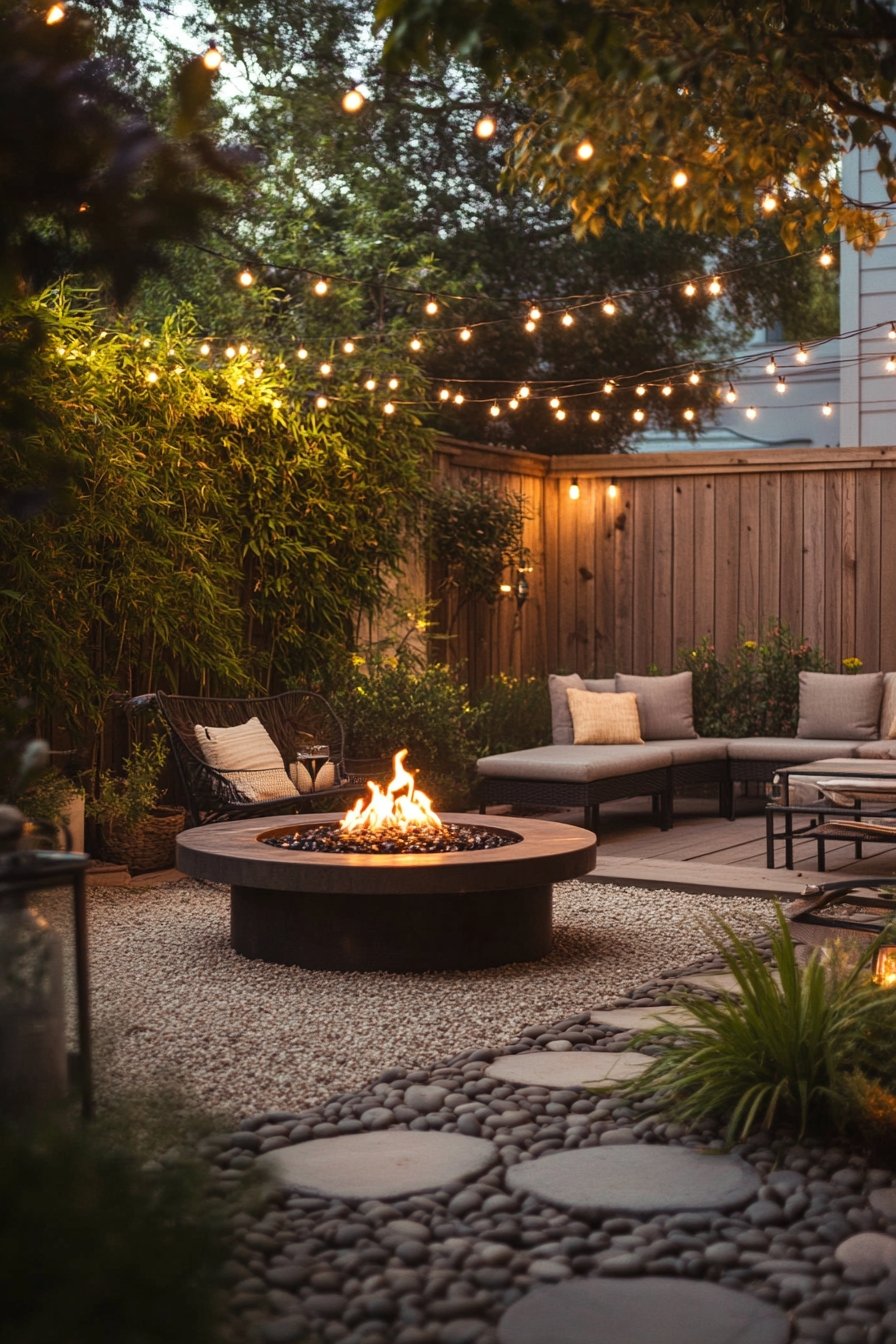 8. Cozy Fire Pit Retreat