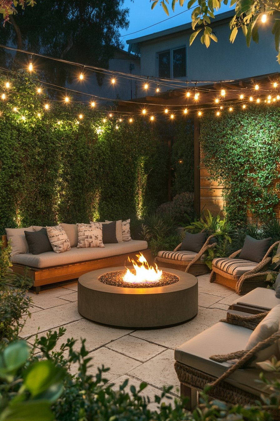 6. Cozy Fire Pit Retreat