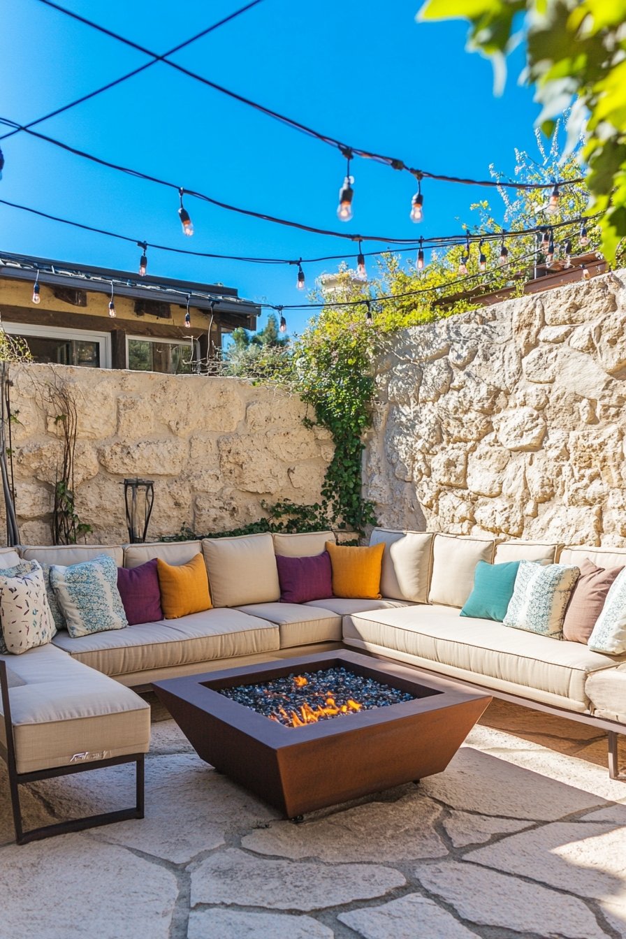 23. A Warm & Inviting Outdoor Lounge
