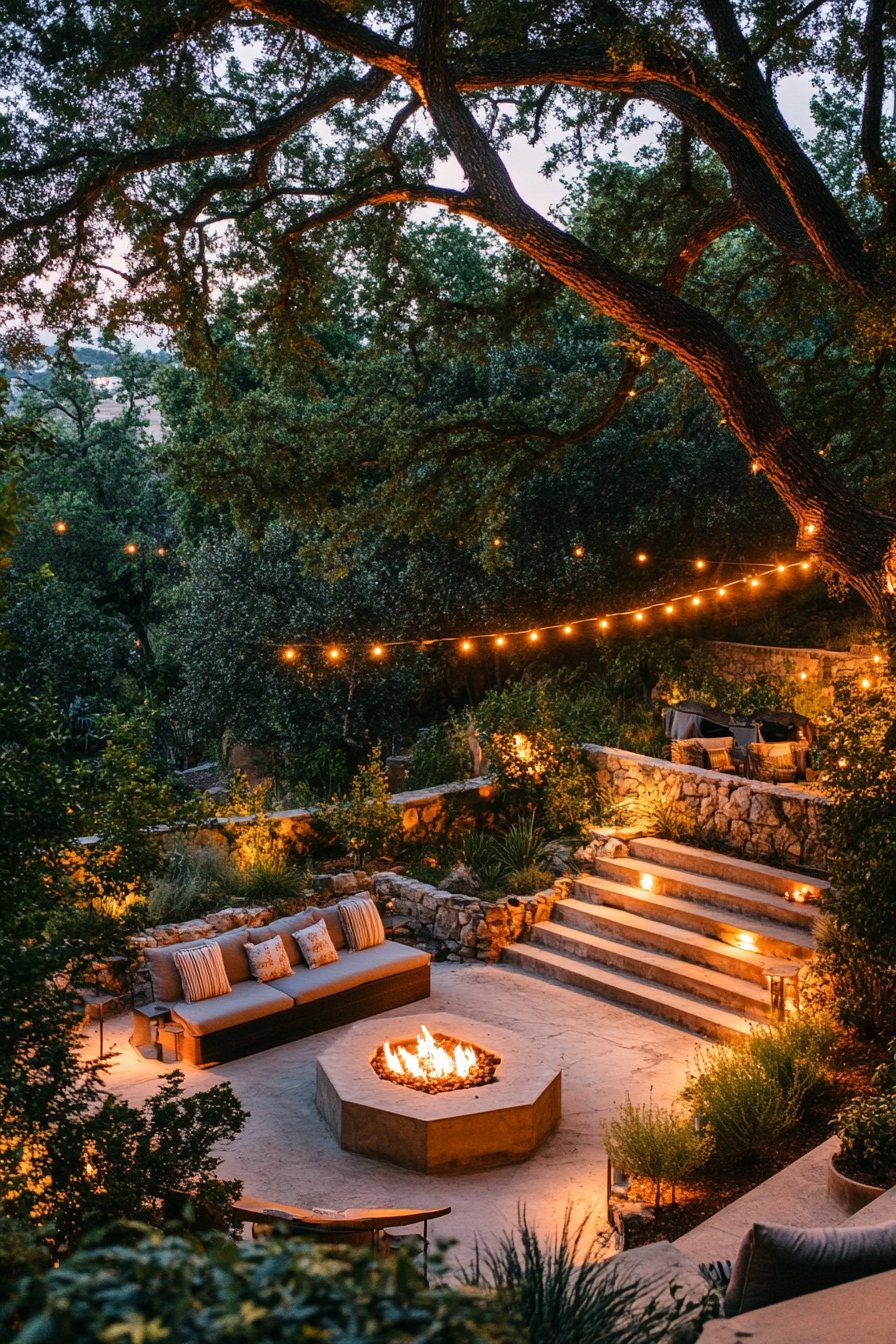 12. Cozy Outdoor Retreat Around a Fire Pit