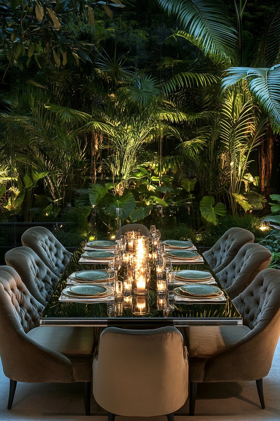 17. A Jungle-Inspired Candlelit Feast