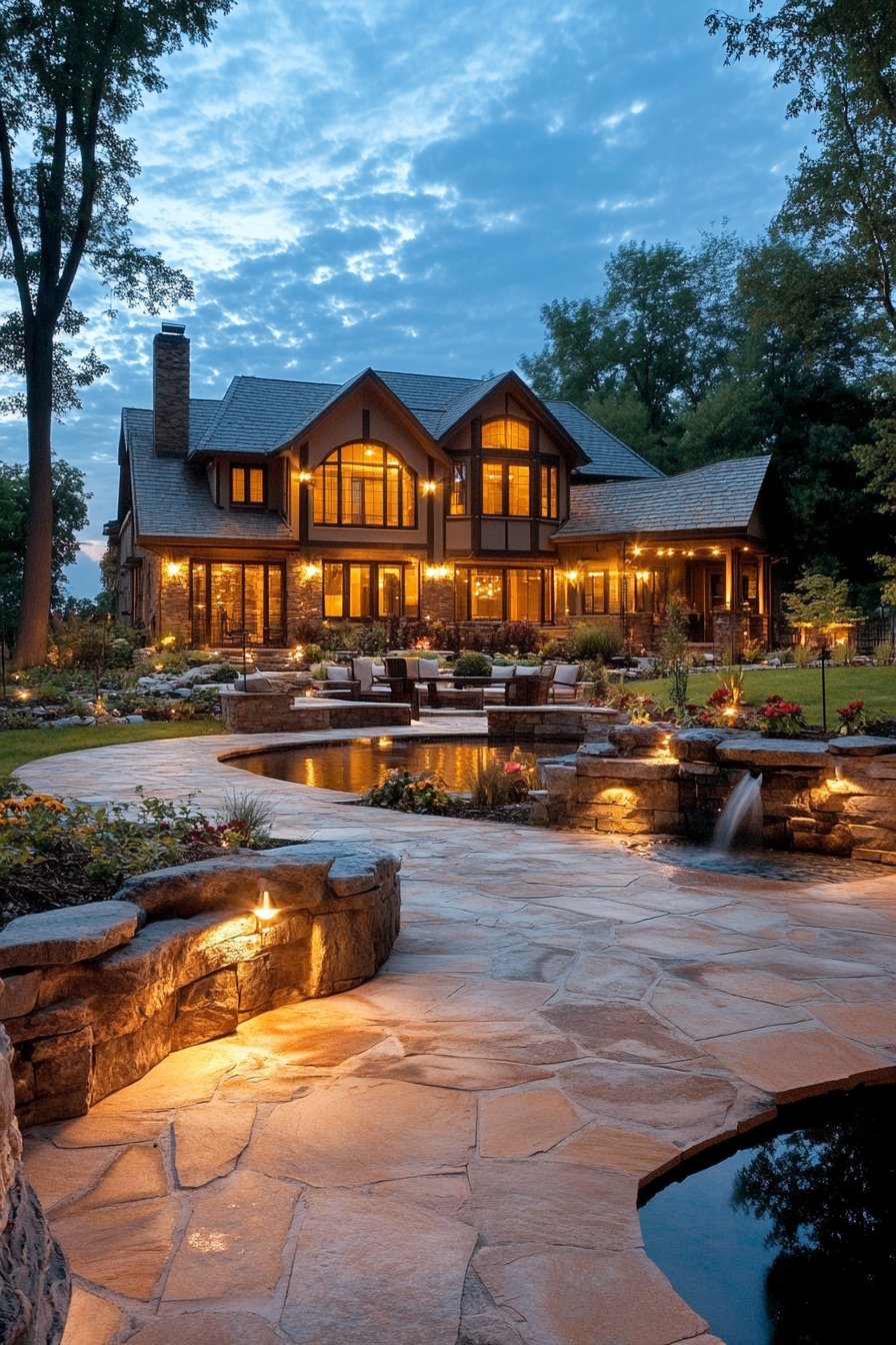13. Elegant Patio & Poolside Retreat