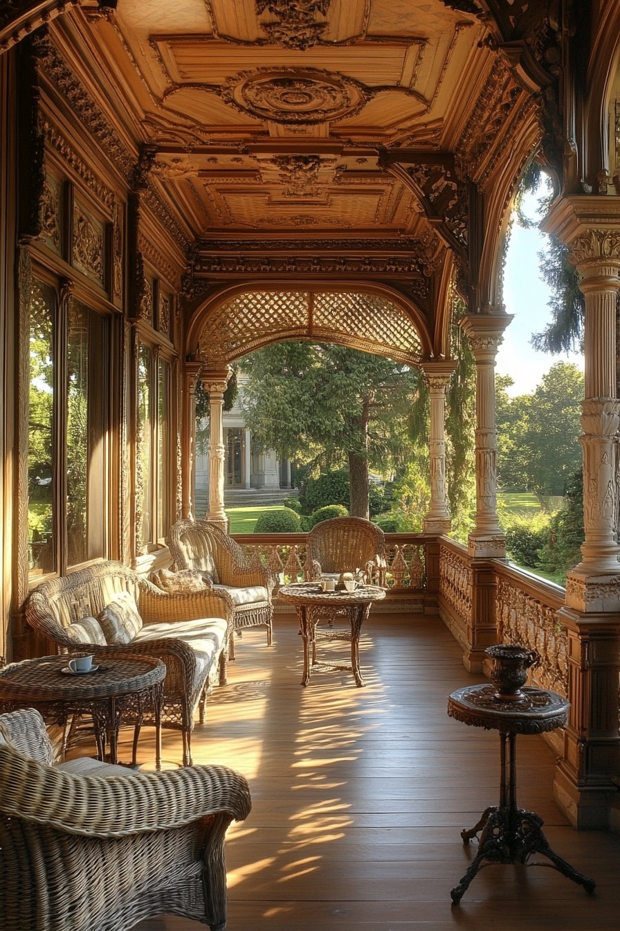 14. Elegant Victorian Front Porch Charm