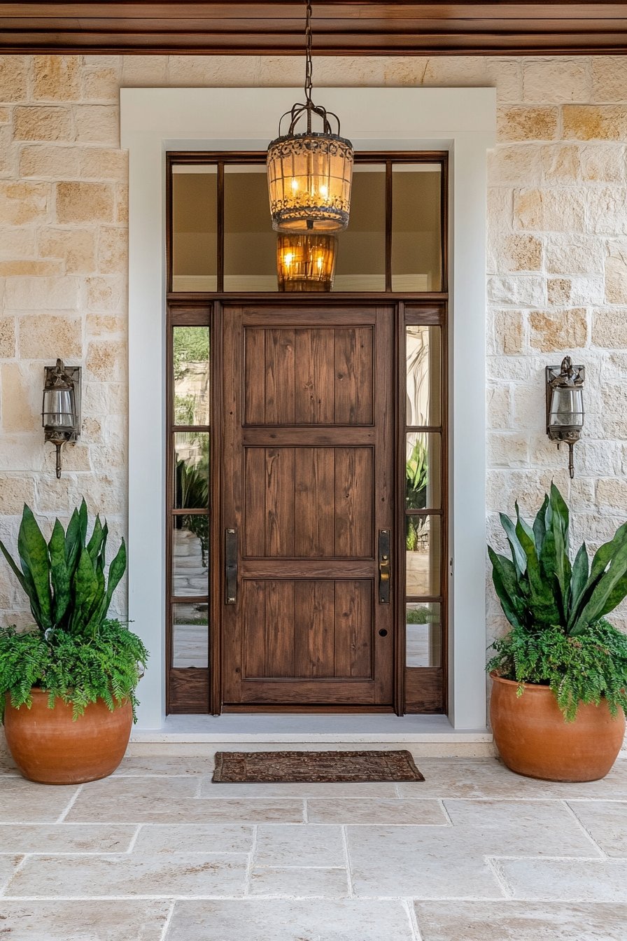 9. Elevate Your Entry with Terracotta Planters