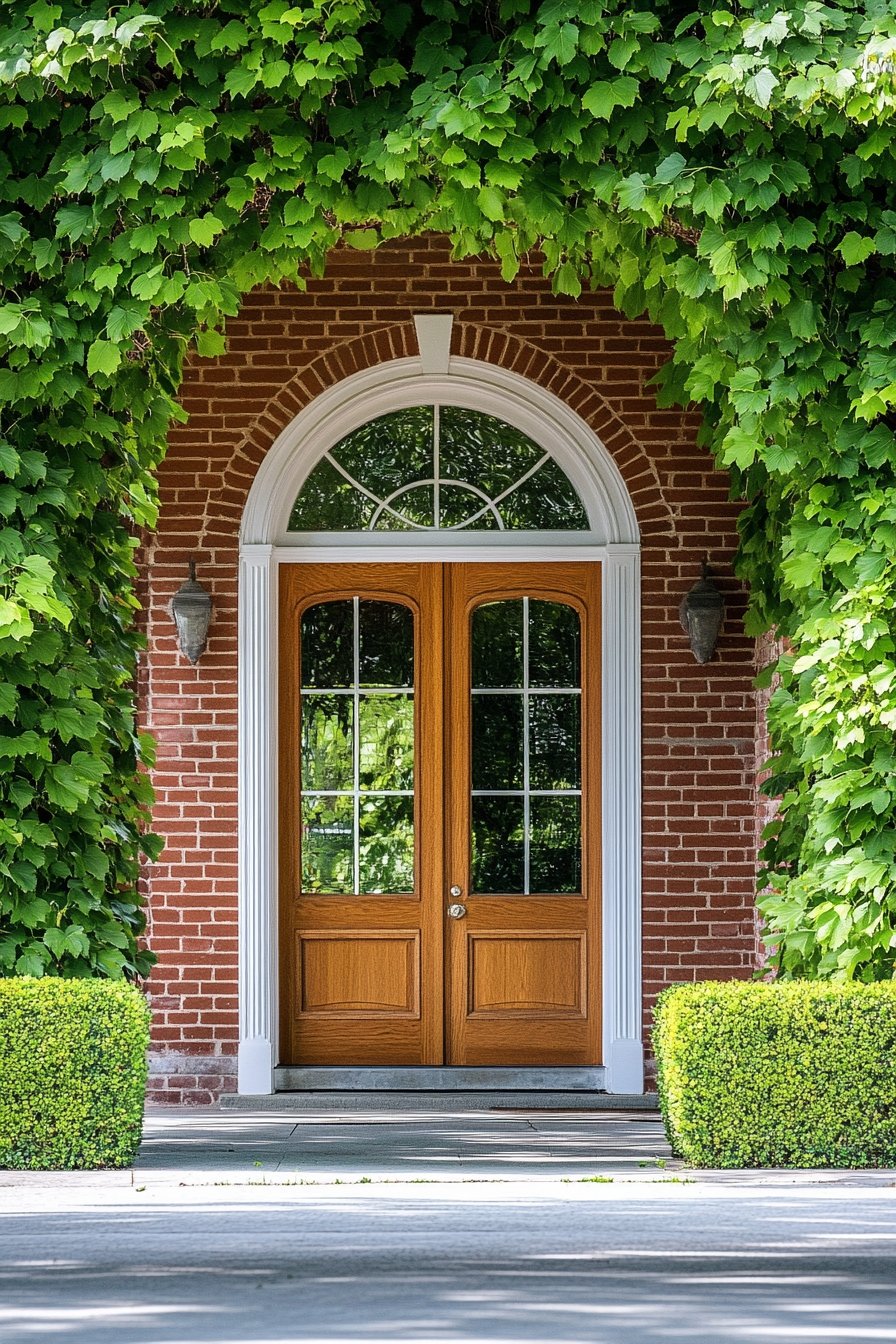 7. Entrance Using Lush Greenery