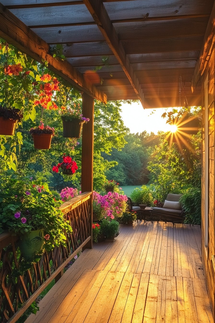 8. Golden Hour Pergola Escape