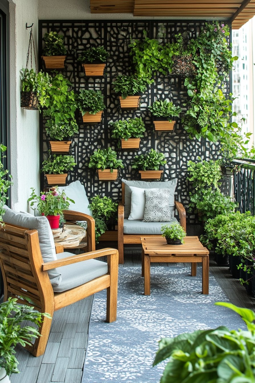 2. Green Oasis on a Balcony