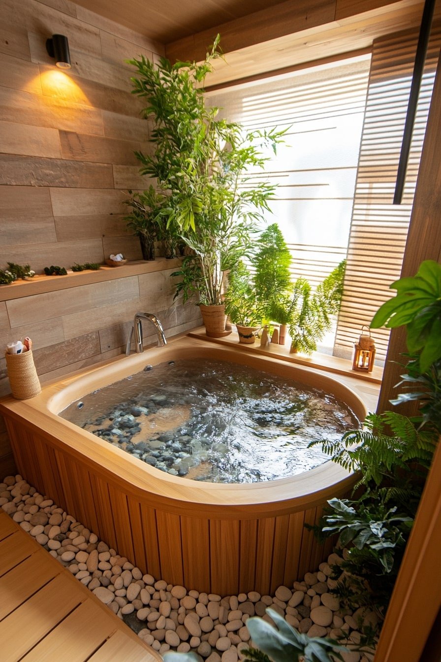 14. Immerse Yourself in a Sunlit Bamboo Spa