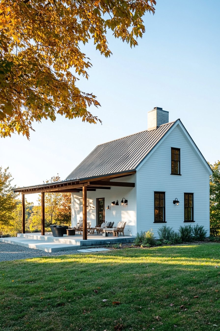 19. Minimalist Porch Charm