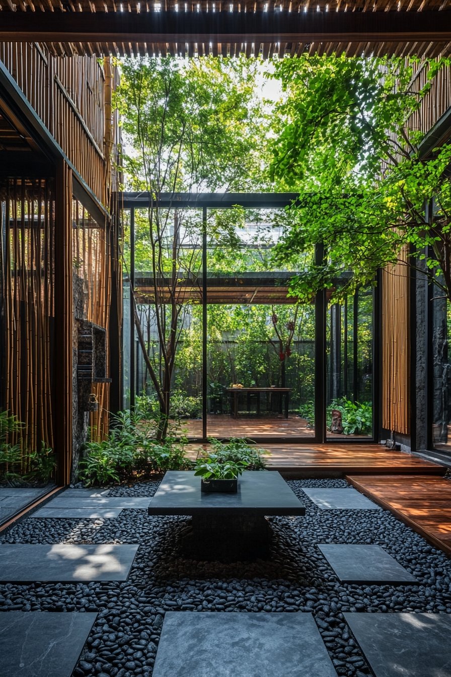 Modern Zen Courtyard Retreat