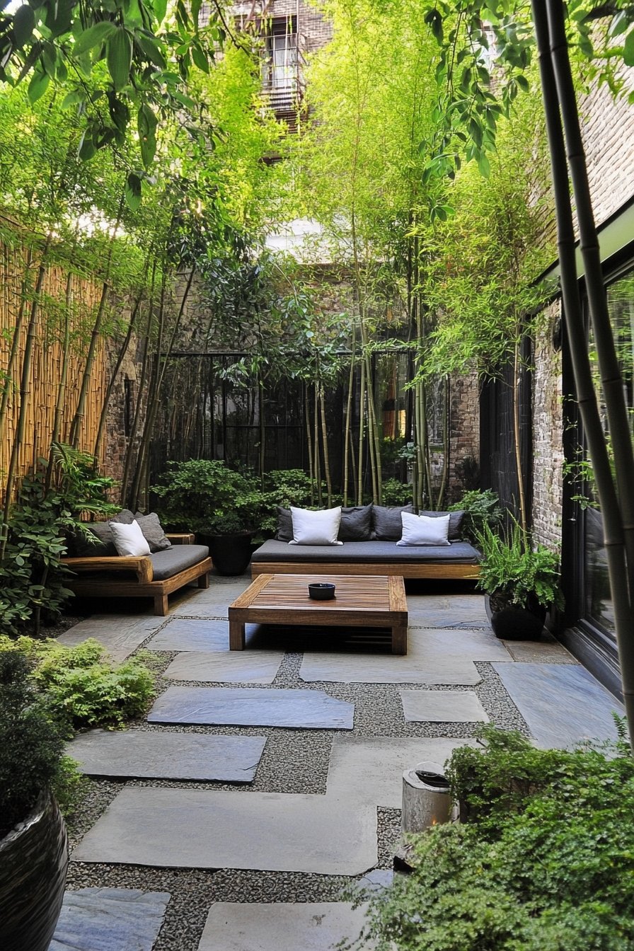 12. Tranquil Zen-Inspired Patio Dining