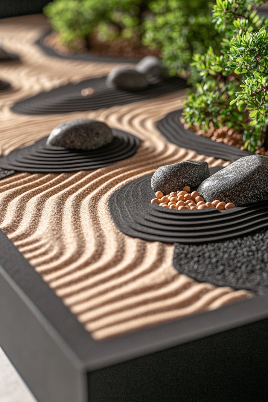 Modern Zen Sand Garden