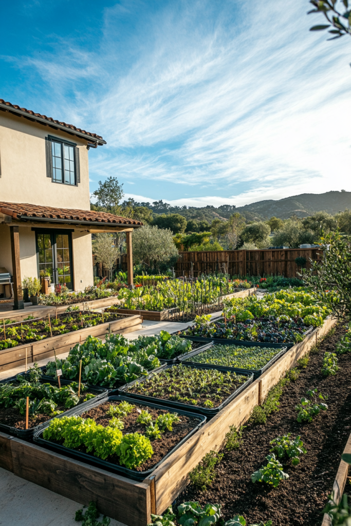 11) Organic Vegetable Garden
