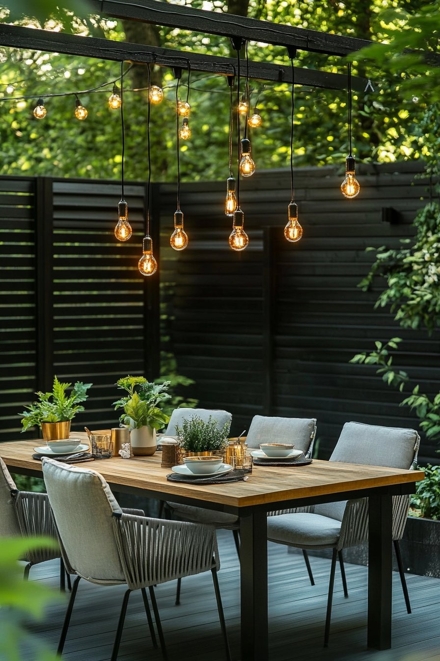 13. Outdoor Dining Setup