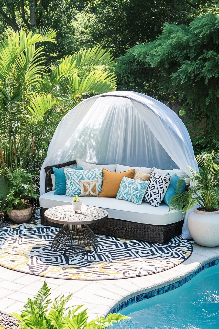 11. Poolside Lounge Retreat