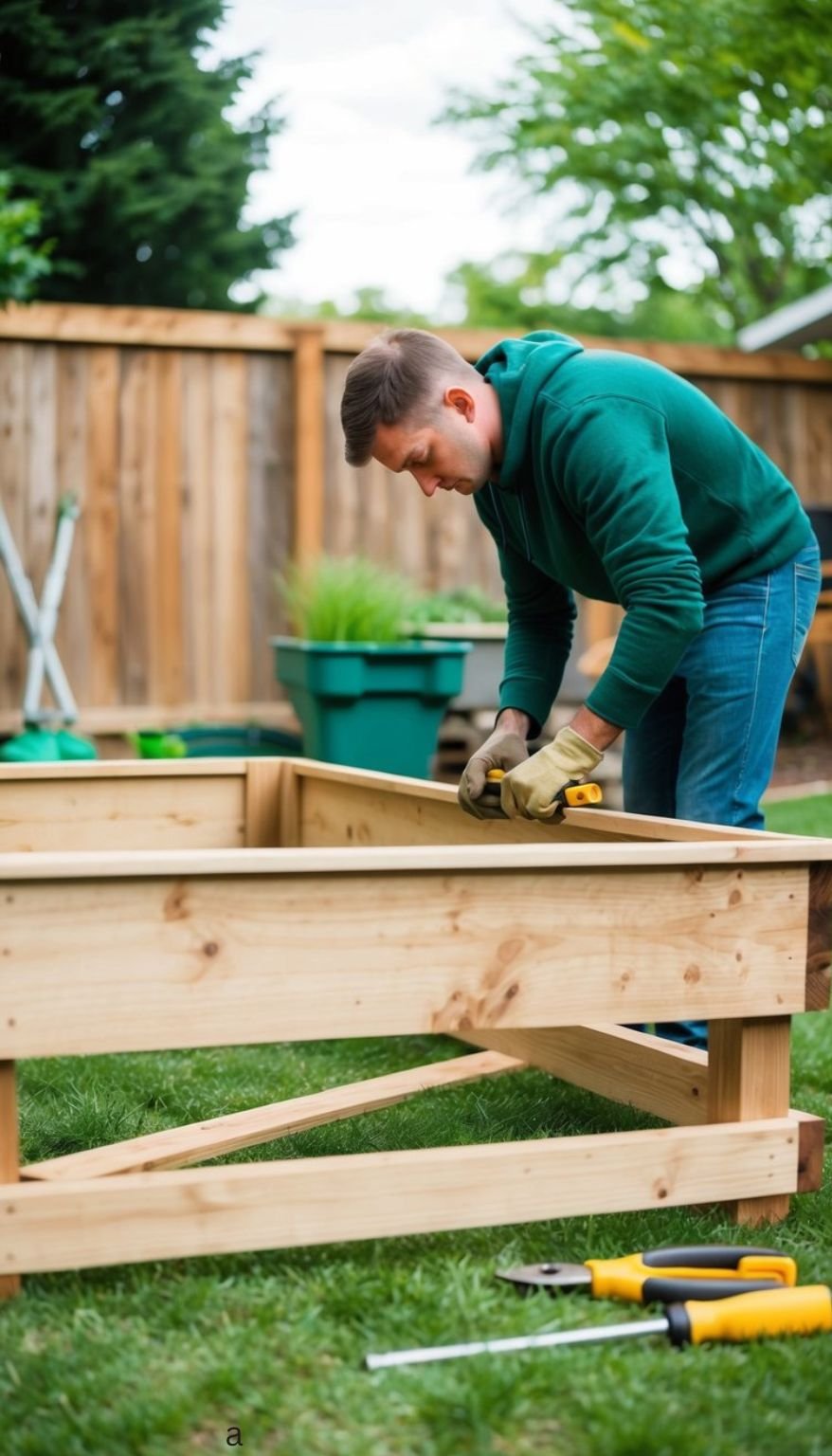 13. Raised Garden Bed Uses Scrap Lumber