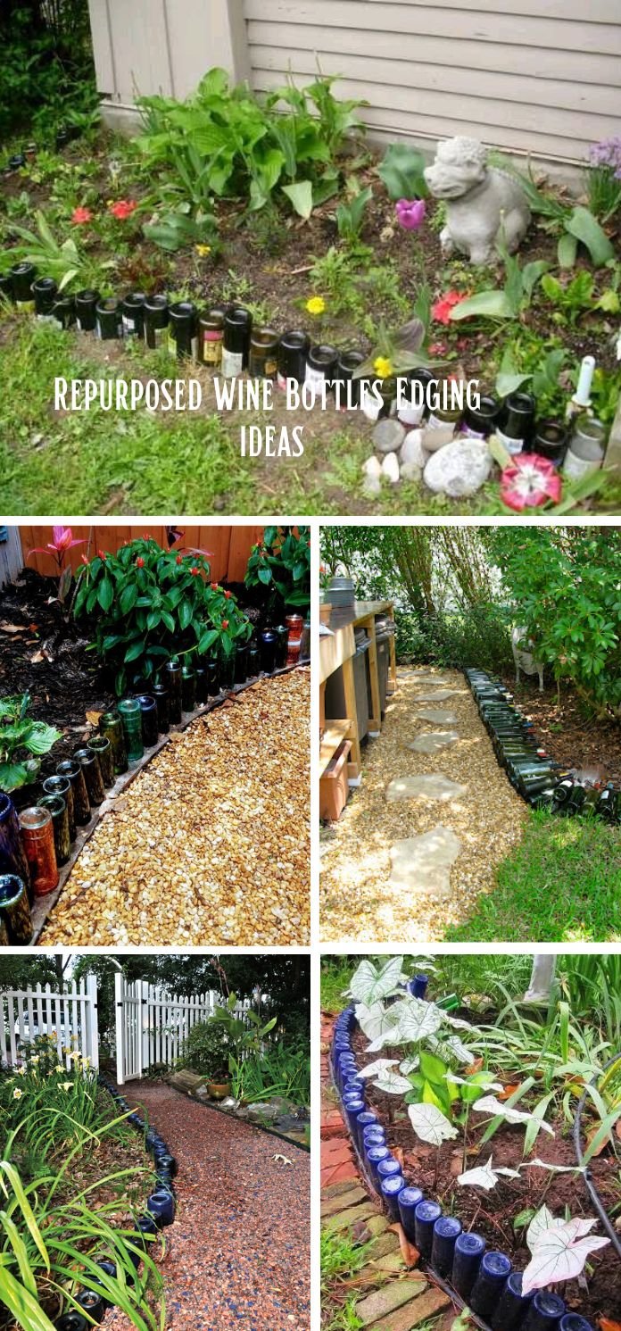 2. Repurposed Wine Bottles