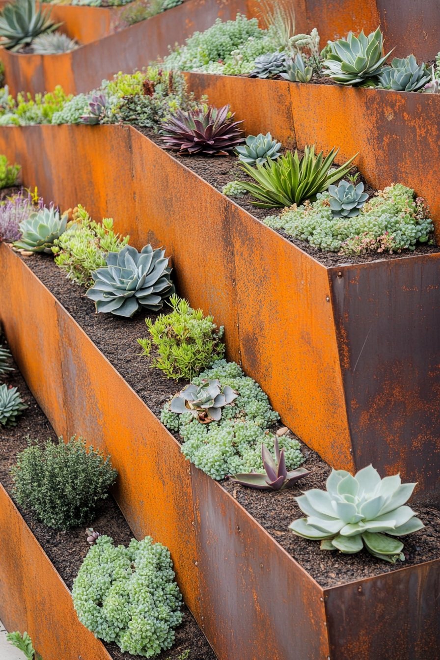2. Rusted Steel Design