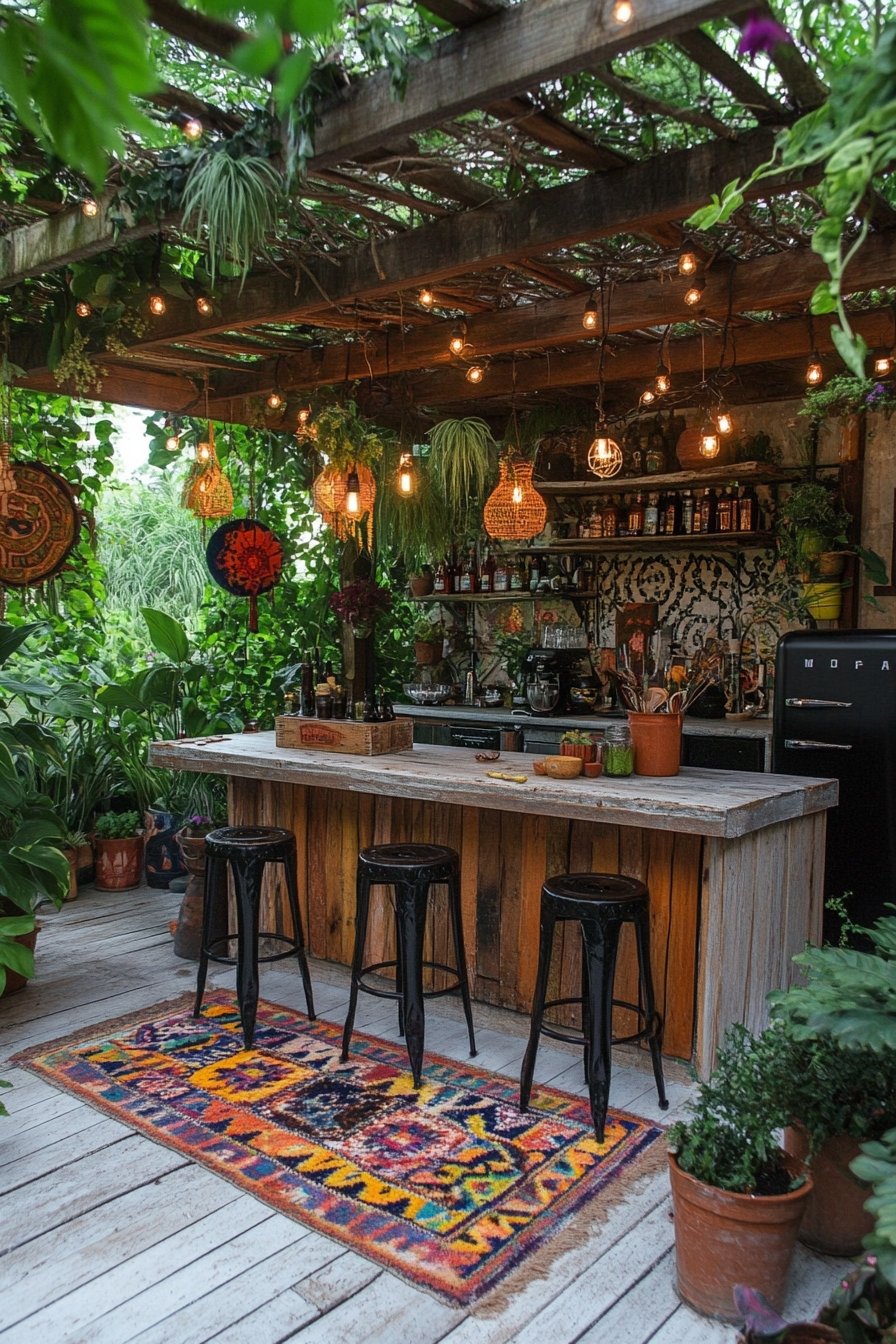 16. Rustic Boho Bar Escape