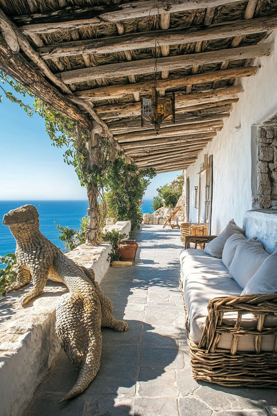 12. Rustic Coastal Patio