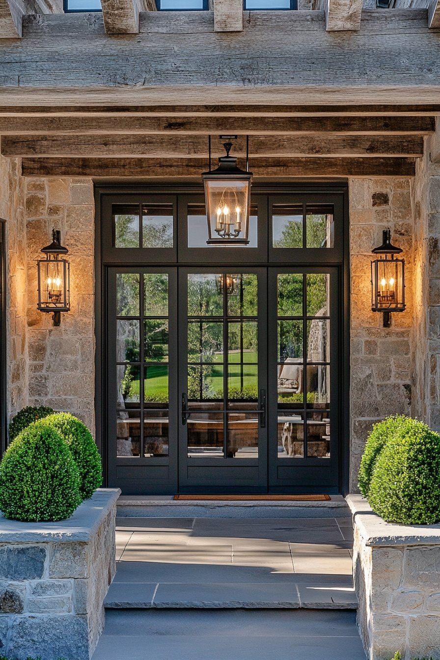 9. Rustic with Symmetrical Accents