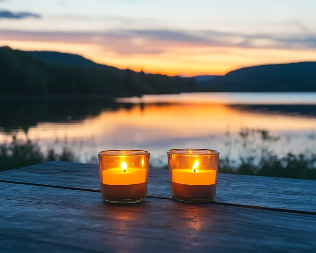 17. Set the Mood with Candlelit Deck