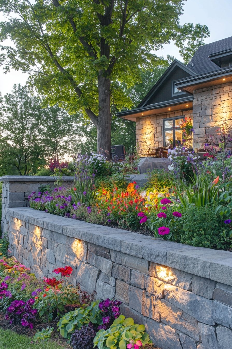 5. Stone-Lined Display