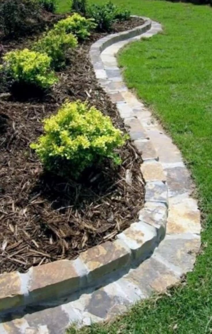 14) Stone edging