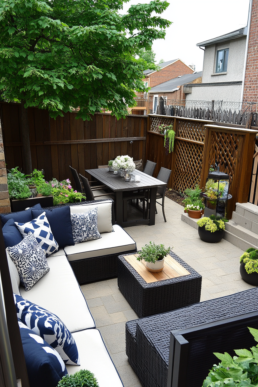 17. Stylish Townhouse Patio