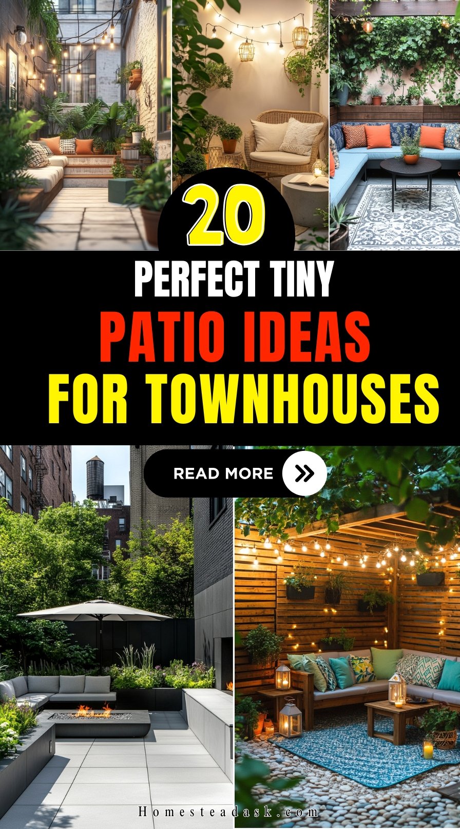 20 Perfect Tiny Patio Ideas For Townhouses