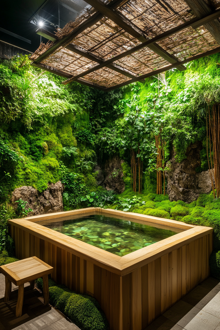 2. Tranquil Forest Bathhouse Pool