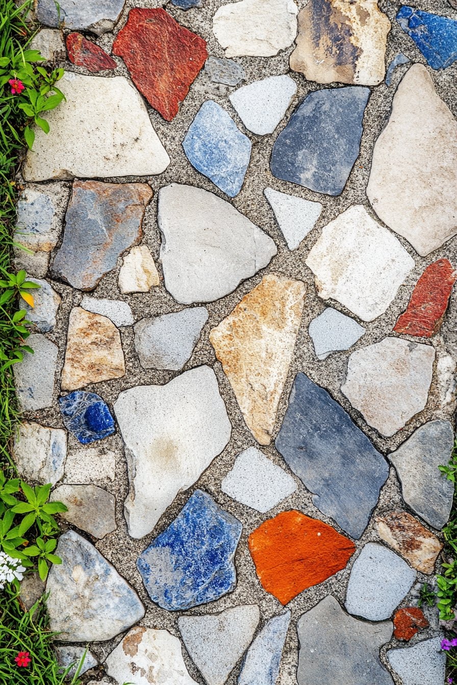 11. Vibrant Flagstone Pathway