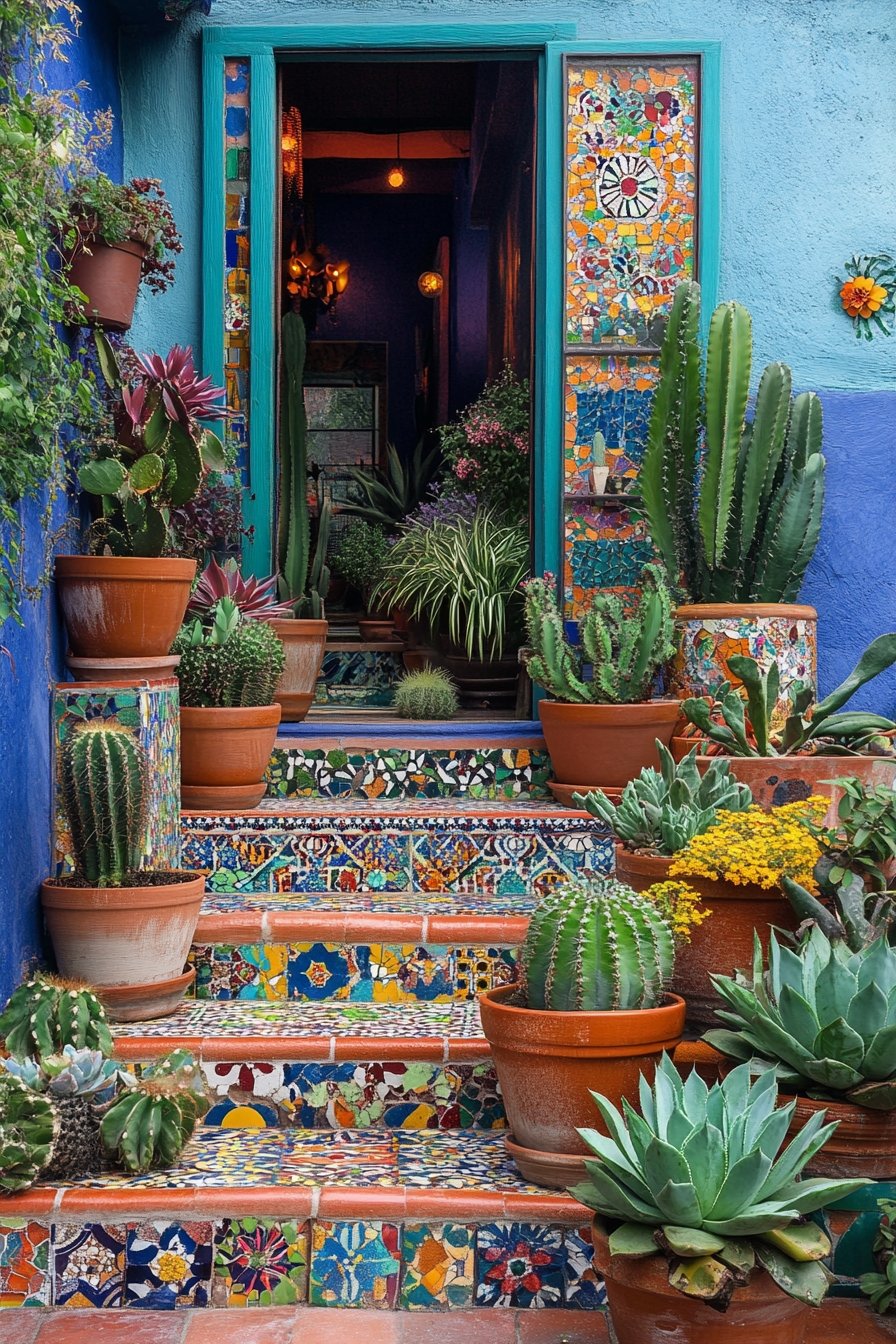 7. Vibrant Mexican Courtyard