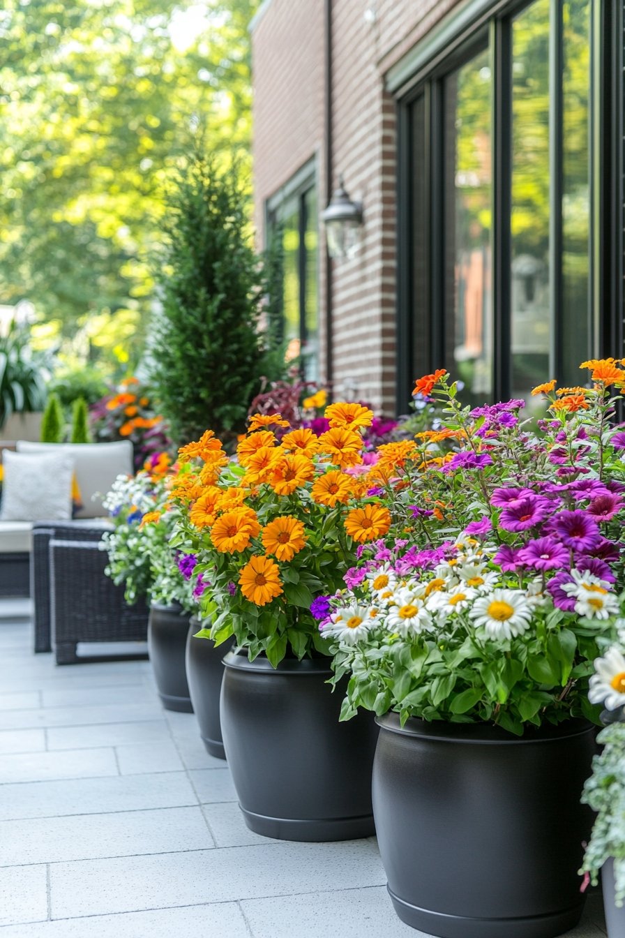 13. Vibrant Patio Bloom