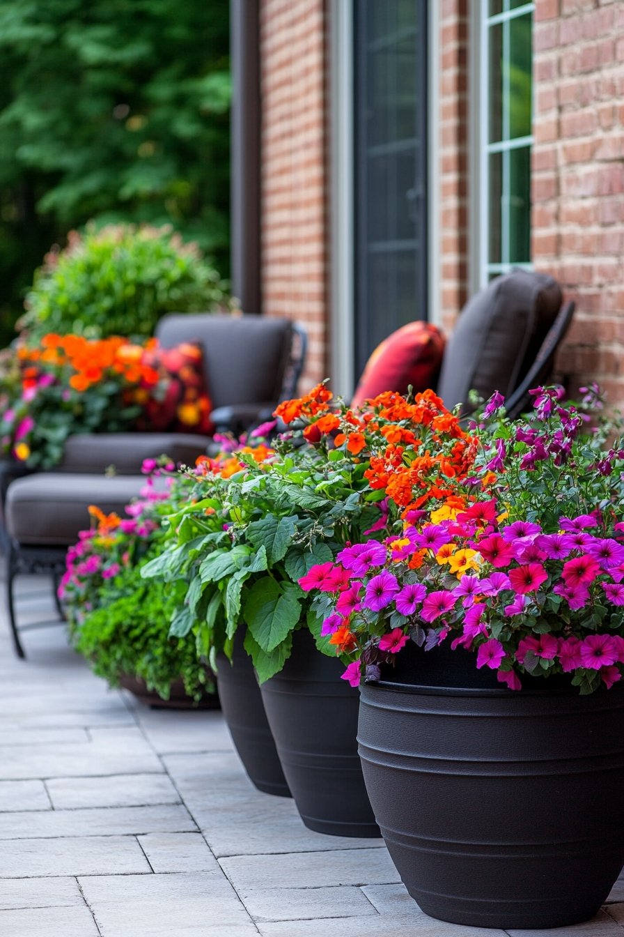 17. Vibrant Porch Display
